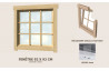 Fenêtre simple 920 x 920 abri 34mm