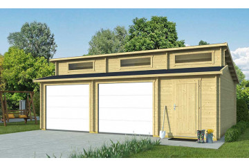 Garage HAWAÏ portes sectionnelles 44mm - 39,27m² intérieur