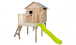 Cabane en bois pour enfant sur pilotis Alice - 1,11m² intérieur