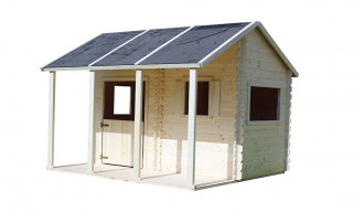 Cabane en bois pour enfant avec pergola Constance - 2.22 m² intérieur