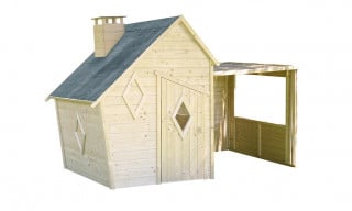 Cabane en bois haute pour enfant Duplex - 4,13 m² intérieur