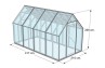 Serre de jardin Greenhouse 9 - surface intérieure 8m²
