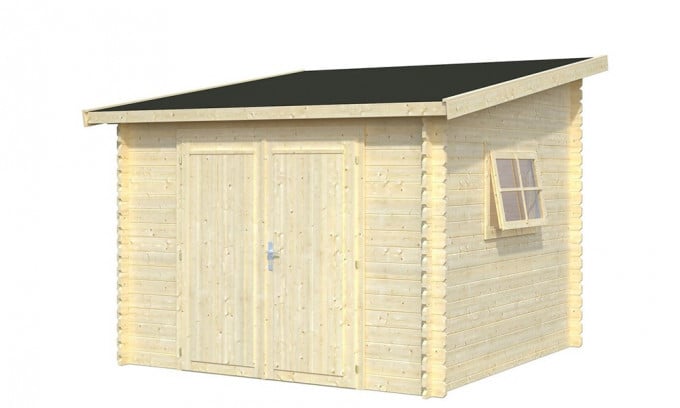 Abri de jardin Norderney 11.7 m² en bois 40 mm - SERRES-ET-ABRIS.